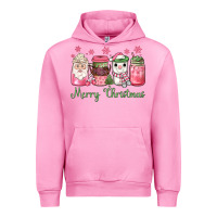 Fuchsia Pink pink  merry christmas coffee Urban Hoodie - JahusDesignShop