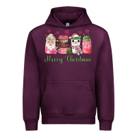 Mauve Wine pink  merry christmas coffee Urban Hoodie - JahusDesignShop