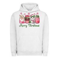 Pigment Lunar Rock pink  merry christmas coffee Urban Hoodie - JahusDesignShop