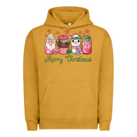 Pigment Peanut Butter pink  merry christmas coffee Urban Hoodie - JahusDesignShop