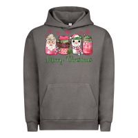 Pigment Tornado pink  merry christmas coffee Urban Hoodie - JahusDesignShop