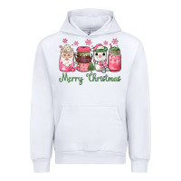 White pink  merry christmas coffee Urban Hoodie - JahusDesignShop