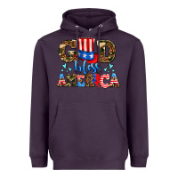 Plum god bless america Heavyweight Hoodie - AdoDesignShop