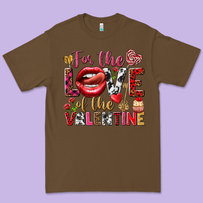 For The Love Of The Valentine Premium Tee Designed By Howdyjamesfarm