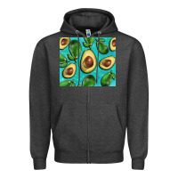 Charcoal Heather avacadoblue tumbler Zipper Hoodie - BarkalooDesign