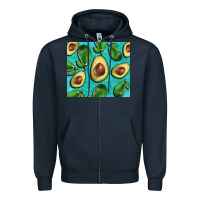 Navy avacadoblue tumbler Zipper Hoodie - BarkalooDesign