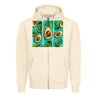 Sandshell avacadoblue tumbler Zipper Hoodie - BarkalooDesign