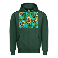 Sports Green avacadoblue tumbler Zipper Hoodie - BarkalooDesign