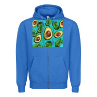 True Royal avacadoblue tumbler Zipper Hoodie - BarkalooDesign