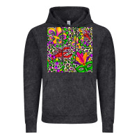 Vintage Black mardi gras crawfish leopard  seamless pattern Vintage Hoodie - FaDigitalArtStudio