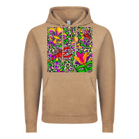 Vintage Coffee mardi gras crawfish leopard  seamless pattern Vintage Hoodie - FaDigitalArtStudio