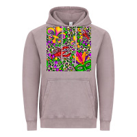 Vintage Zinc mardi gras crawfish leopard  seamless pattern Vintage Hoodie - FaDigitalArtStudio