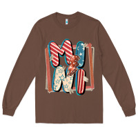 Chestnut 4th of July mini with lightning bolt Long Sleeve Tee - FaDigitalArtStudio