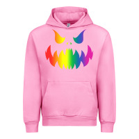 Fuchsia Pink halloween gay lesbians pride pumpkin lgbt pride Urban Hoodie - maiPhamDesign