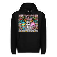 Black easter Premium Hoodie - CowhideDigitalArt