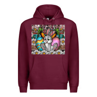 Burgundy easter Premium Hoodie - CowhideDigitalArt