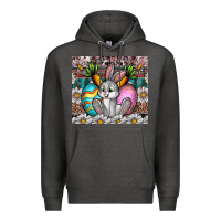 Charcoal Heather easter Premium Hoodie - CowhideDigitalArt