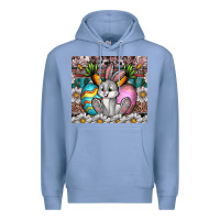 Colony Blue easter Premium Hoodie - CowhideDigitalArt