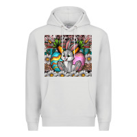 Dove Grey easter Premium Hoodie - CowhideDigitalArt