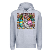 Heather Grey easter Premium Hoodie - CowhideDigitalArt