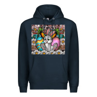 Navy easter Premium Hoodie - CowhideDigitalArt