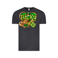 Vintage Black Lucky heart St. Patrick's Day Vintage Tee - CowGirlArtShop