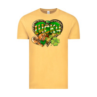Vintage Mustard Lucky heart St. Patrick's Day Vintage Tee - CowGirlArtShop