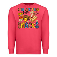 Cardinal i am just here for the snacks Premium Sweatshirt - AdoDesignShop