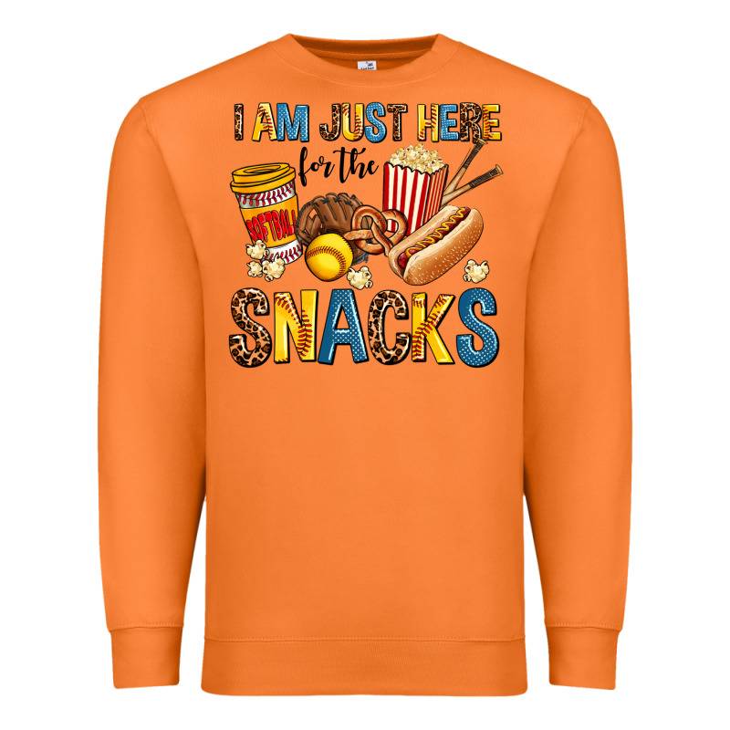 I Am Just Here For The Snacks Premium Sweatshirt by AdoDesignShop | Teevron