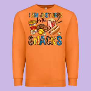 I Am Just Here For The Snacks Premium Sweatshirt Designed By Adodesignshop