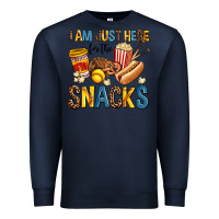 Navy i am just here for the snacks Premium Sweatshirt - AdoDesignShop