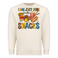 Sandshell i am just here for the snacks Premium Sweatshirt - AdoDesignShop