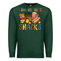 Sports Green i am just here for the snacks Premium Sweatshirt - AdoDesignShop