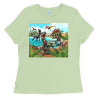 Matcha dinosaurs Ladies Tee - TumblerDesignByShophia