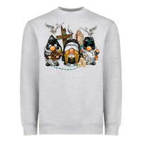 Heather Grey pastor nun religious gnome Heavyweight Sweatshirt - BarkalooDesign
