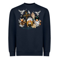 Navy pastor nun religious gnome Heavyweight Sweatshirt - BarkalooDesign