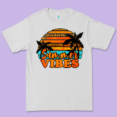 Summer Vibes Premium Tee Designed By Jasminsmagicworld