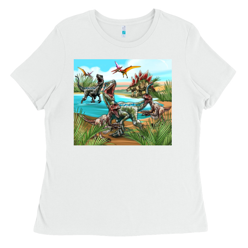 Dinosaurs Ladies Tee by TumblerDesignByShophia | Teevron