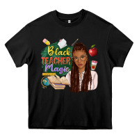 Black black teacher magic with afro Heavy Core Tee - NancyCooperArtShop