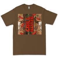 Grill Master With Bull Skull Premium Tee | Teevron