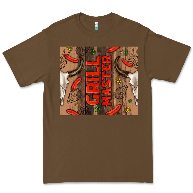 Grill Master With Bull Skull Premium Tee by TumblerDesignByShophia | Teevron