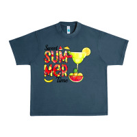 Midnight Navy sweet summer time fruits Urban Heavy Tee - CowCowDesign