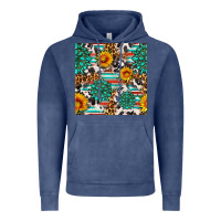 Gemstone Sunflower Cowhide Leopard Seamles Pattern Vintage Hoodie | Teevron