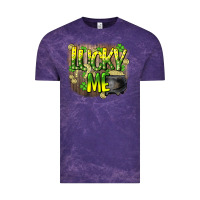 Cloud Purple lucky me st. patricks day Vintage Tee - HowdyJamesFarm