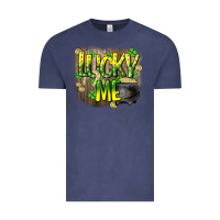 Vintage Denim lucky me st. patricks day Vintage Tee - HowdyJamesFarm