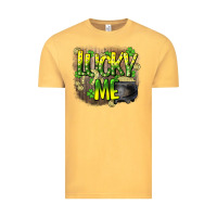 Vintage Mustard lucky me st. patricks day Vintage Tee - HowdyJamesFarm
