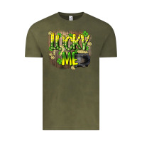 Vintage Olive lucky me st. patricks day Vintage Tee - HowdyJamesFarm