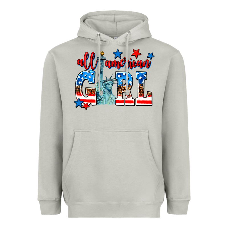 All American Girl Heavyweight Hoodie by AdoDesignShop | Teevron