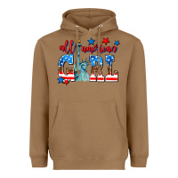 Toasted Coconut all american girl Heavyweight Hoodie - AdoDesignShop