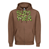 Chestnut summer kiwi Zipper Hoodie - BarkalooDesign